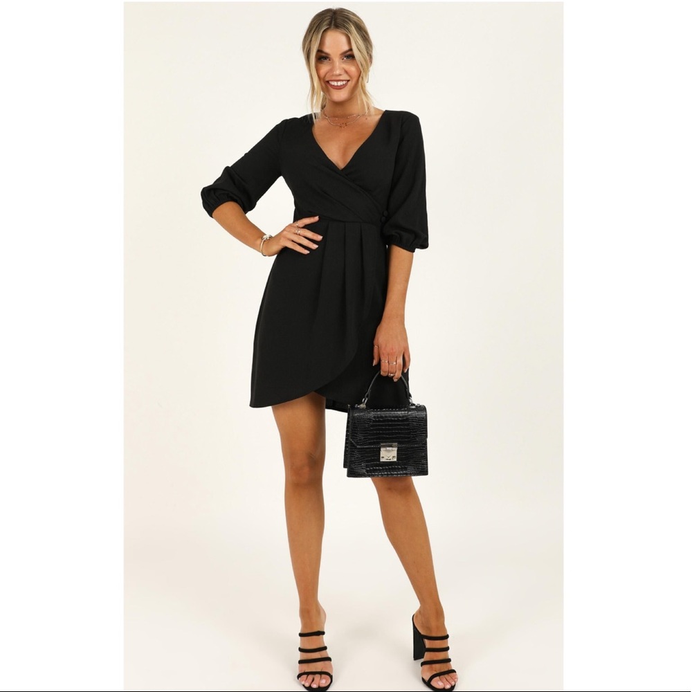 Talking black dress from showpo.